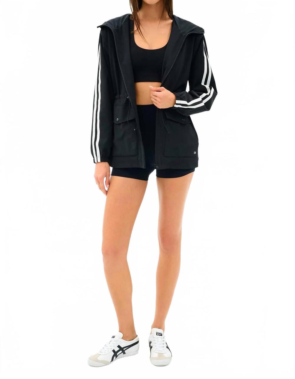 NEW SPLITS59 reggie water repellent jacket in black/white